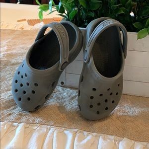 Gray Crocs Child 8